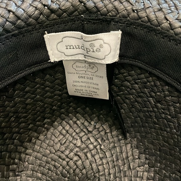 NWOT Mudpie Black Hat With Animal Print Sash One Size Great Condition! - Picture 3 of 3